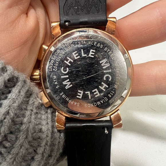 **RARE** Michele Rosegold Watch with diamonds - Picture 11 of 14